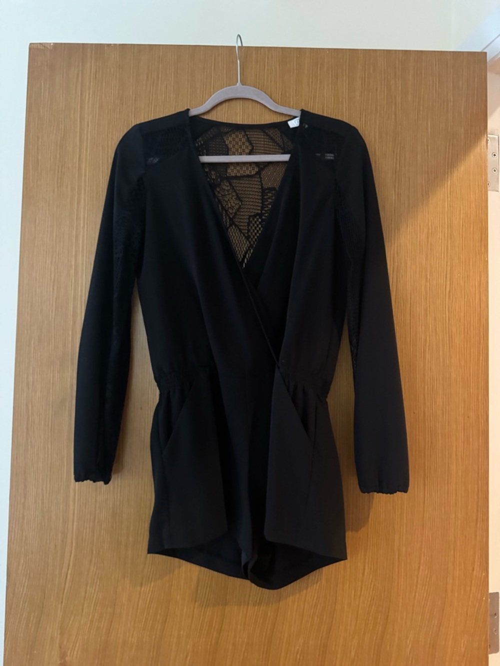 Parker Black Lace Romper